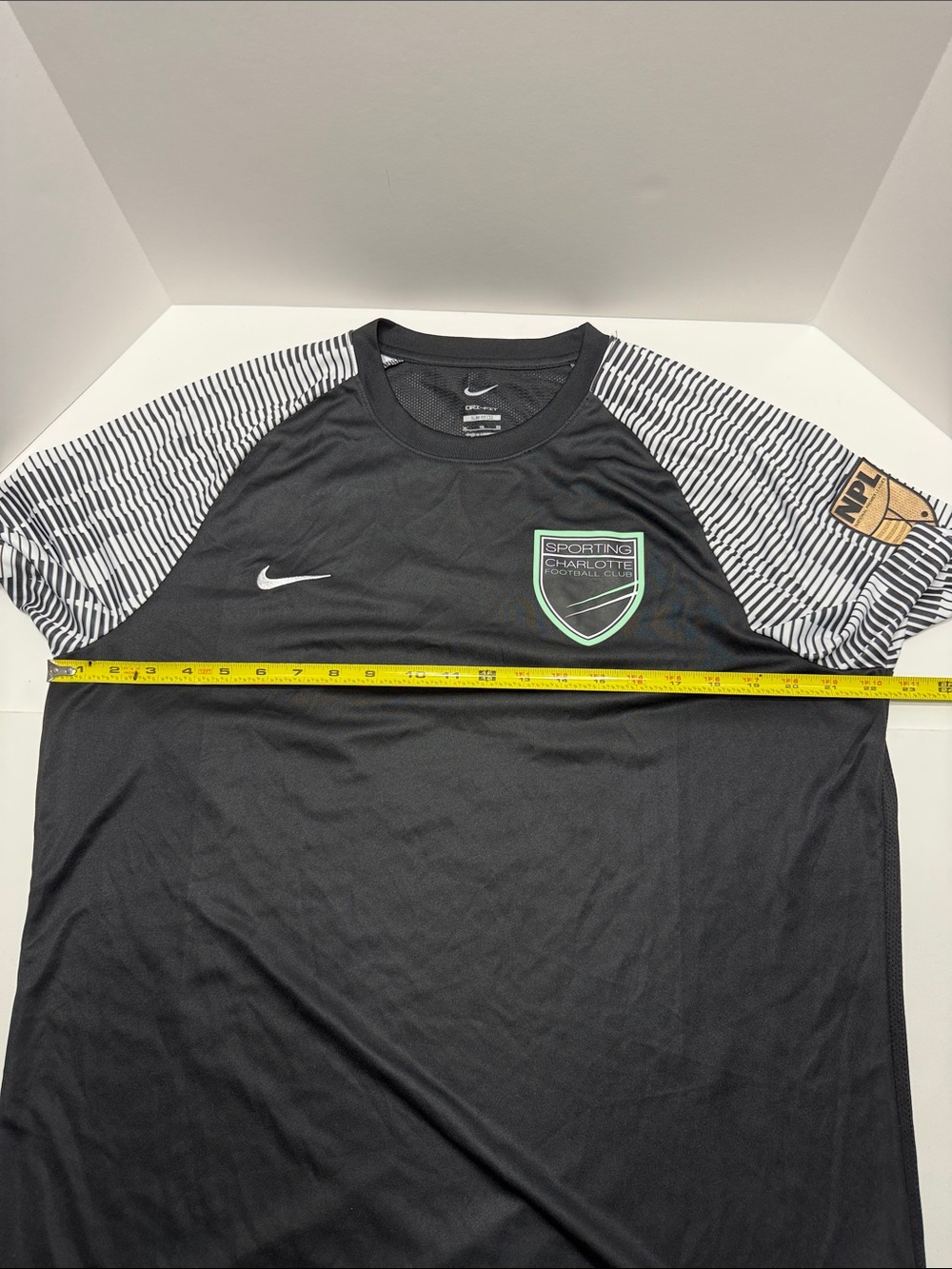 Nike NPLeagues charlotte Football club Men’s Black Soccer Jersey - Picture 11 of 16